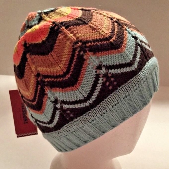 Missoni for Target Accessories - MISSONI Winter Beanie Hat NWT Chevron Mod Skiing